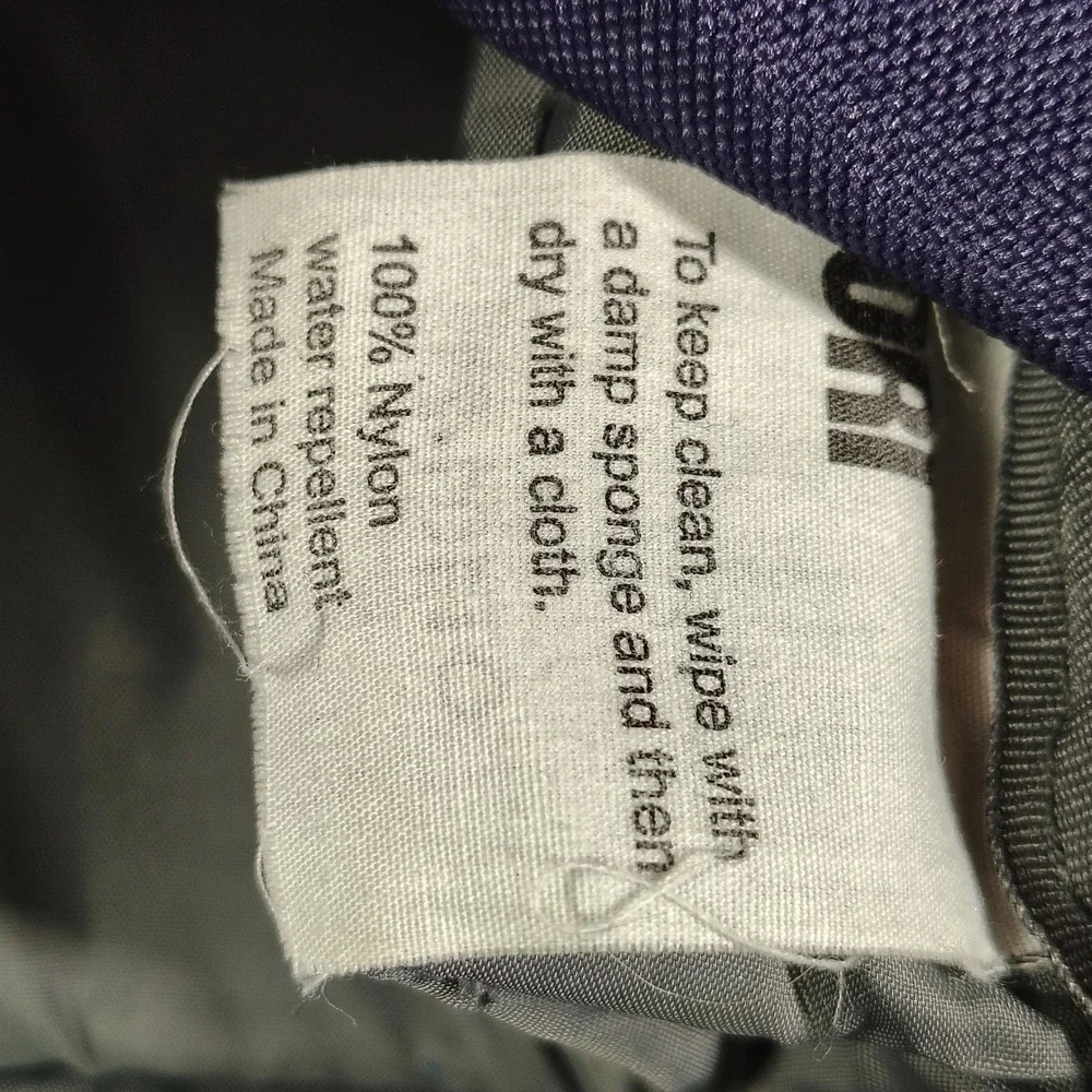 ORI London Backpack Purple Nylon Roll Top Magnetic Commuter Bag